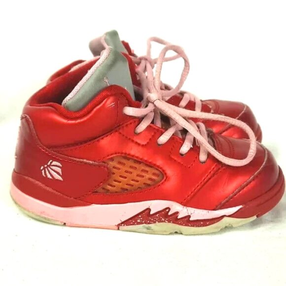 Nike Air Jordan 5 Retro Valentines Day Red Toddler Sneakers Size 7C 440890-605 - Picture 1 of 14